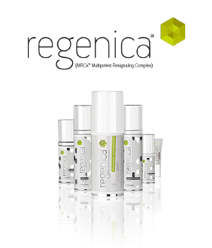 Regenica Logo and Product